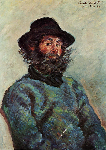 Retrato do Poli Fisherman em Kervillaouen (Claude Monet) - Reprodução com Qualidade Museu
