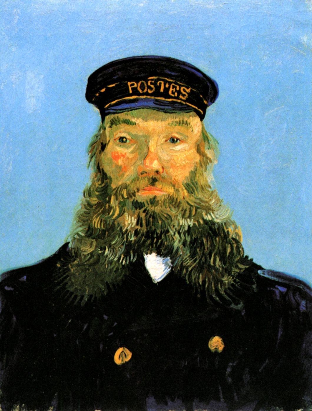 Retrato do carteiro Roulin (Vincent Van Gogh) - Reprodução com Qualidade Museu