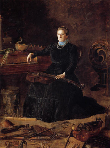 Retrato de Sarah Sagehorn Frishmuth (Thomas Eakins) - Reprodução com Qualidade Museu