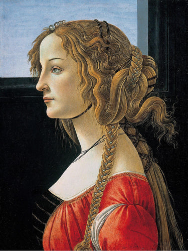 Retrato de Simonetta Vespucci (Sandro Botticelli) - Reprodução com Qualidade Museu