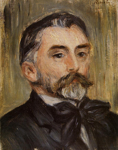 Retrato de Stephane Mallarmé (Pierre-Auguste Renoir) - Reprodução com Qualidade Museu