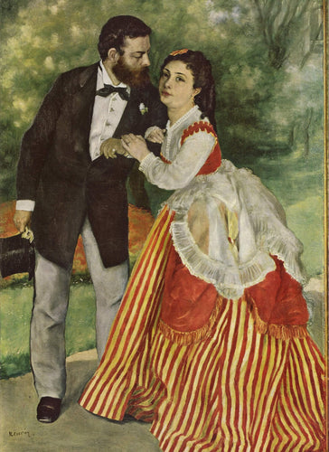 Alfred Sisley com sua esposa (Pierre-Auguste Renoir) - Reprodução com Qualidade Museu