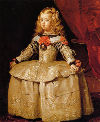 Retrato da infanta Margarita de cinco anos (Diego velázquez) - Reprodução com Qualidade Museu