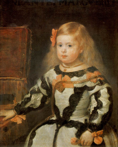 Retrato da infanta Maria Marguerita (Diego velázquez) - Reprodução com Qualidade Museu