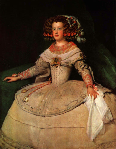 Retrato da infanta Maria Teresa, futura rainha Maria Teresa da França (Diego velázquez) - Reprodução com Qualidade Museu