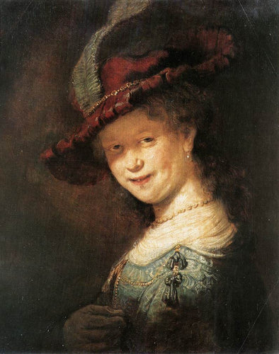 Retrato da jovem Saskia (Rembrandt) - Reprodução com Qualidade Museu