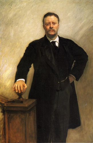Retrato de Theodore Roosevelt (John Singer Sargent) - Reprodução com Qualidade Museu