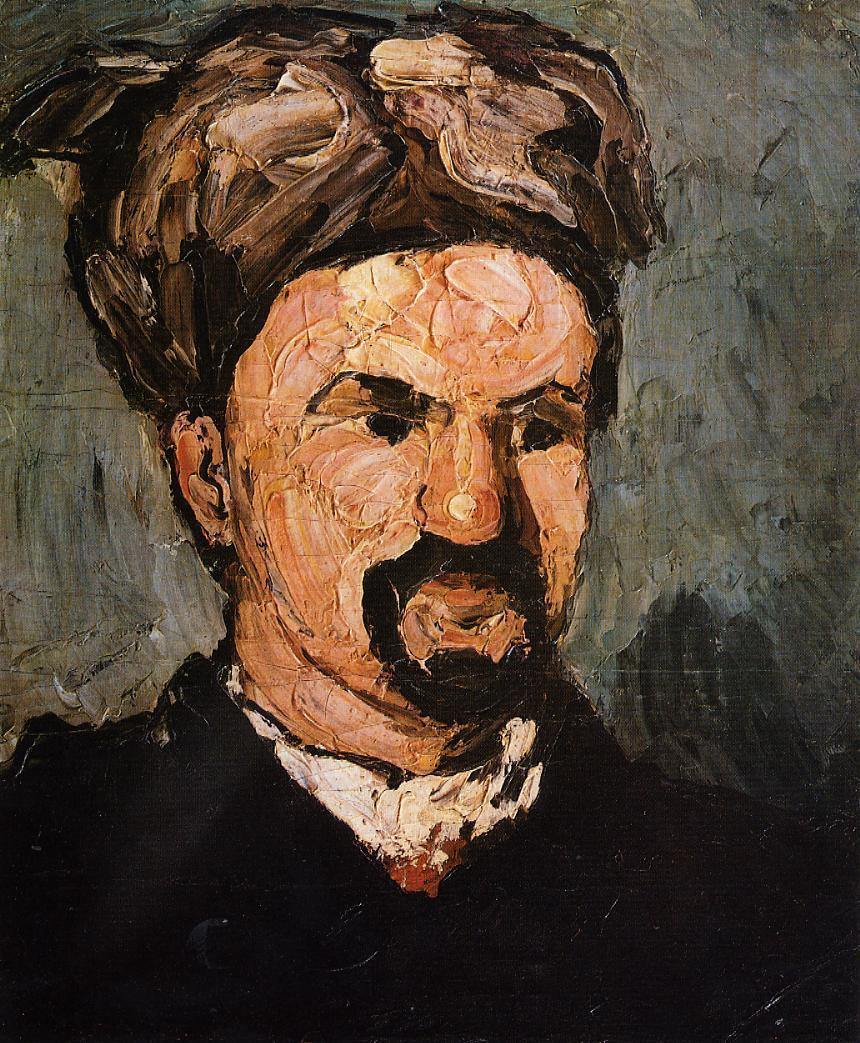 Retrato do tio Dominique em um turbante (Paul Cézanne) - Reprodução com Qualidade Museu
