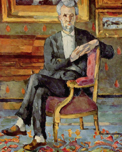Retrato de Victor Chocquet sentado (Paul Cézanne) - Reprodução com Qualidade Museu