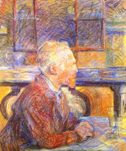 Retrato de Vincent Van Gogh (Henri de Toulouse-Lautrec) - Reprodução com Qualidade Museu
