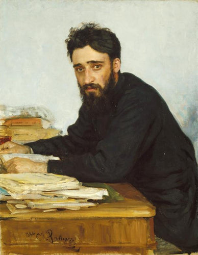 Retrato do escritor Vsevolod Mikhailovich Garshin