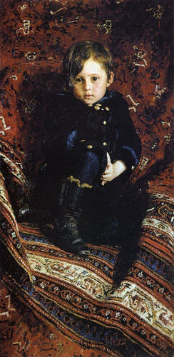 Retrato de Yuriy Repin, o filho do artista