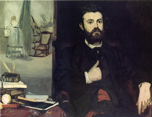 Retrato de Zacharie Astruc (Edouard Manet) - Reprodução com Qualidade Museu