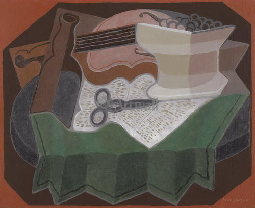 As tesouras (Juan Gris) - Reprodução com Qualidade Museu