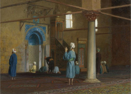 Oração na mesquita (Jean-Leon Gerome) - Reprodução com Qualidade Museu