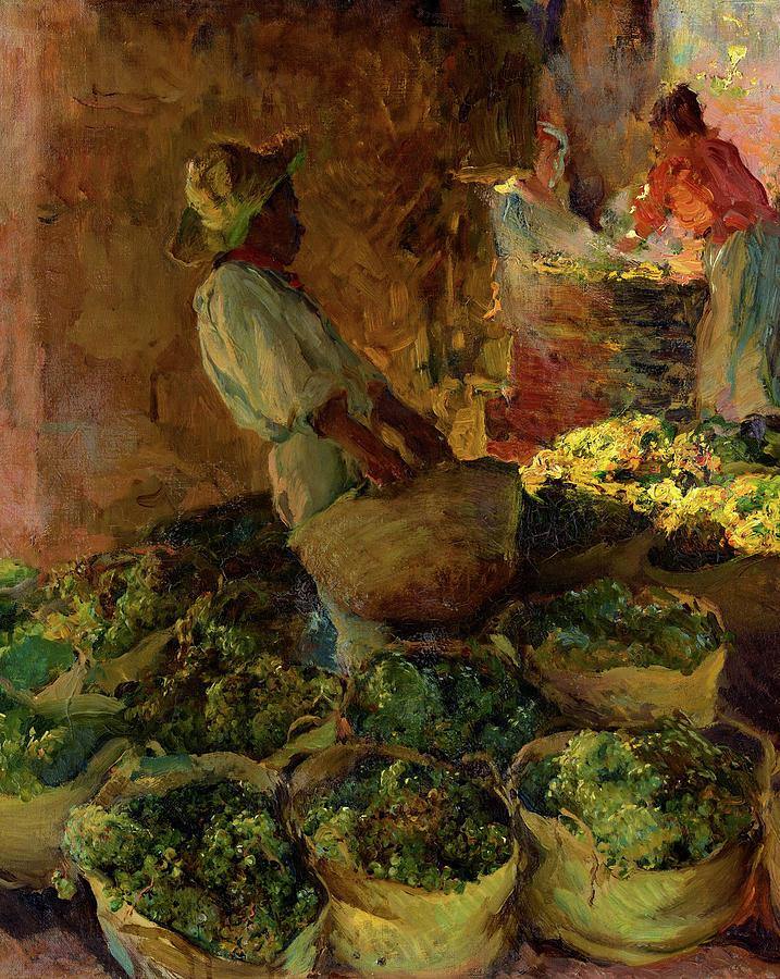 Raisin Processing (Joaquin Sorolla) - Reprodução com Qualidade Museu