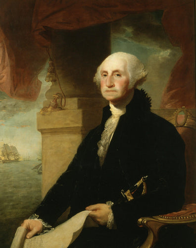 George Washington, Retrato de The Constable-Hamilton (Gilbert Stuart) - Reprodução com Qualidade Museu