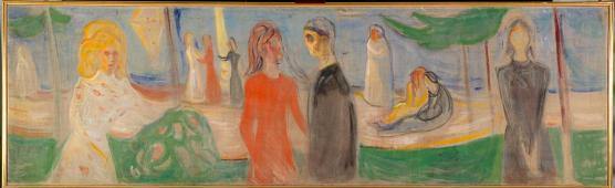 Junto ao mar (Edvard Munch) - Reprodução com Qualidade Museu