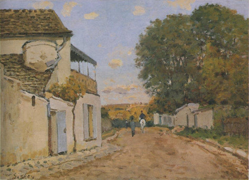 Princesse Street em Louveciennes (Alfred Sisley) - Reprodução com Qualidade Museu