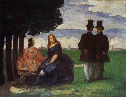 Passeio (Paul Cézanne) - Reprodução com Qualidade Museu
