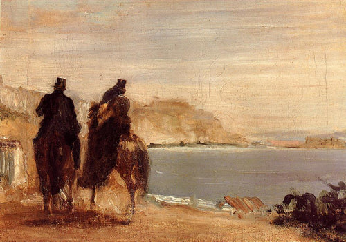 Passeio Marítimo (Edgar Degas) - Reprodução com Qualidade Museu