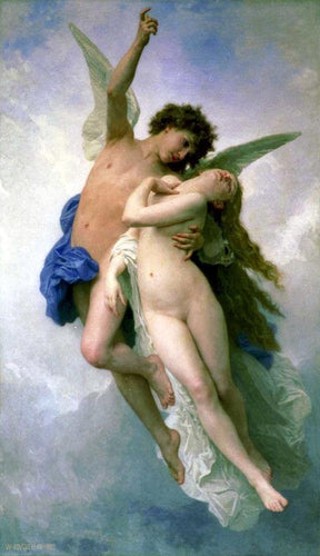 Psique e Amor (William-Adolphe Bouguereau) - Reprodução com Qualidade Museu