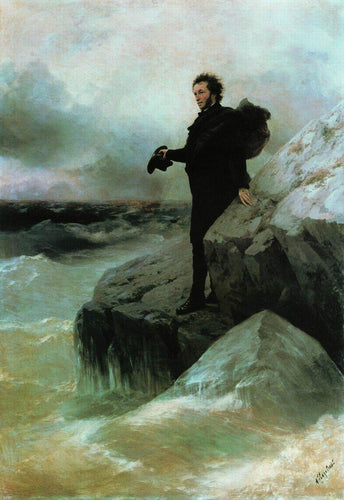 Pushkins, adeus ao Mar Negro (Ivan Aivazovsky) - Reprodução com Qualidade Museu