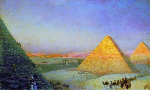 Pirâmides (Ivan Aivazovsky) - Reprodução com Qualidade Museu