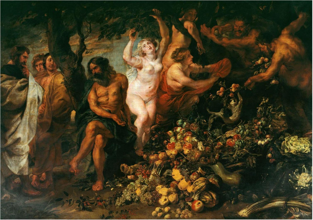 Pitágoras defendendo o vegetarianismo (Peter Paul Rubens) - Reprodução com Qualidade Museu