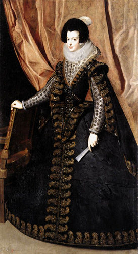 Rainha Isabel, De Pé (Diego velázquez) - Reprodução com Qualidade Museu