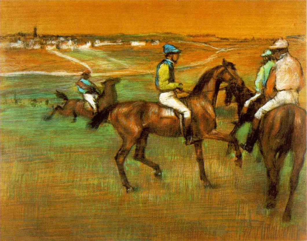 Cavalos de corrida (Edgar Degas) - Reprodução com Qualidade Museu