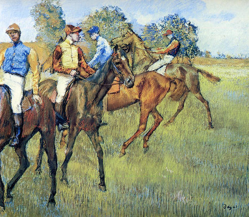 Cavalos de corrida (Edgar Degas) - Reprodução com Qualidade Museu