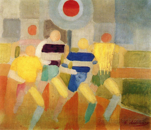 Race Walkers (Robert Delaunay) - Reprodução com Qualidade Museu