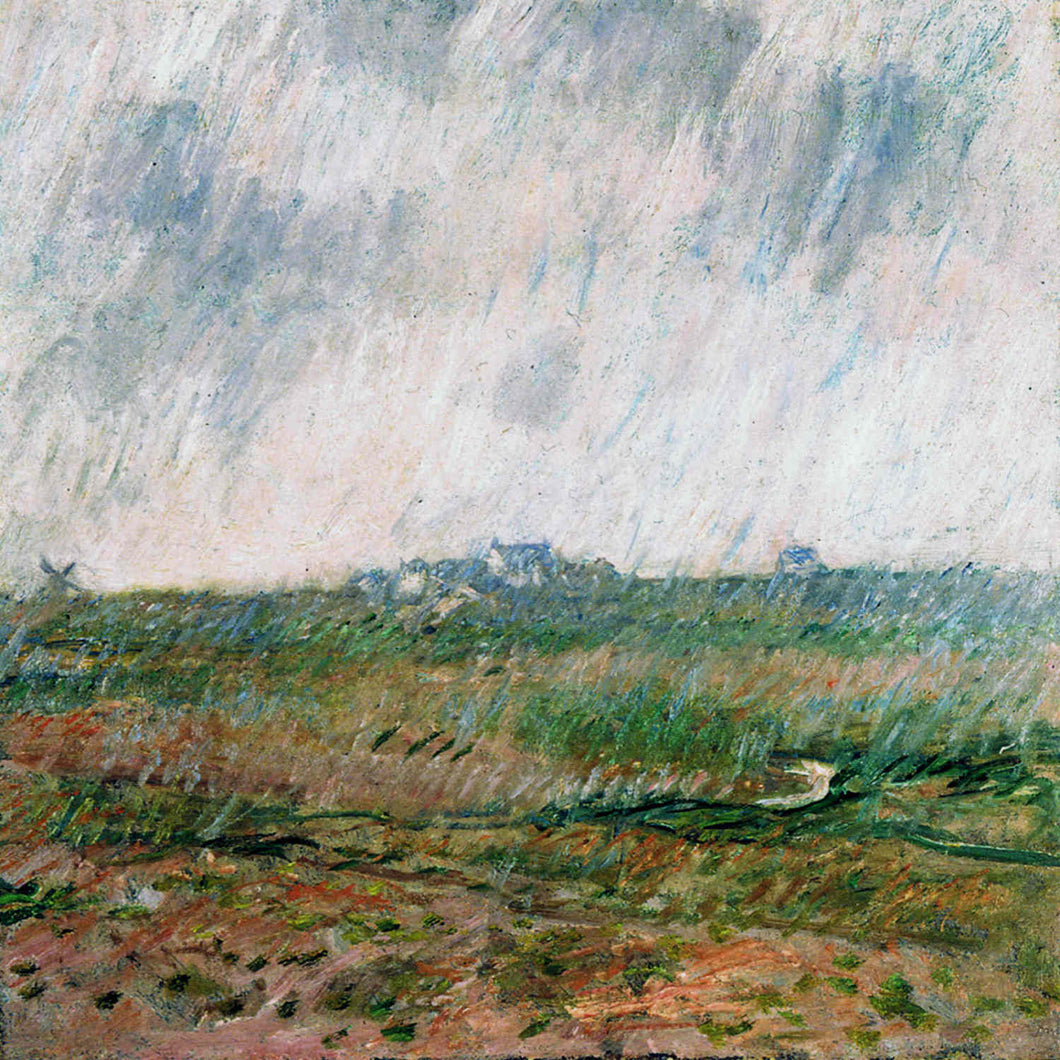 Chuva em Belle Ile (Claude Monet) - Reprodução com Qualidade Museu
