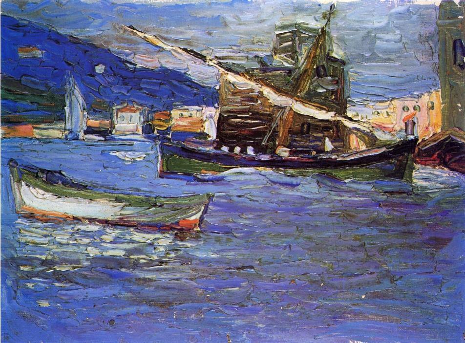 Dia de Rapallo-Grauer (Wassily Kandinsky) - Reprodução com Qualidade Museu