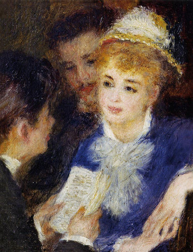 Lendo a parte (Pierre-Auguste Renoir) - Reprodução com Qualidade Museu