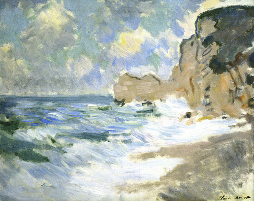 Ondas de recuo (Claude Monet) - Reprodução com Qualidade Museu