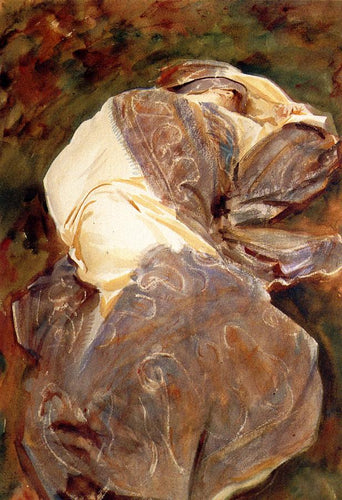 Figura reclinada (John Singer Sargent) - Reprodução com Qualidade Museu