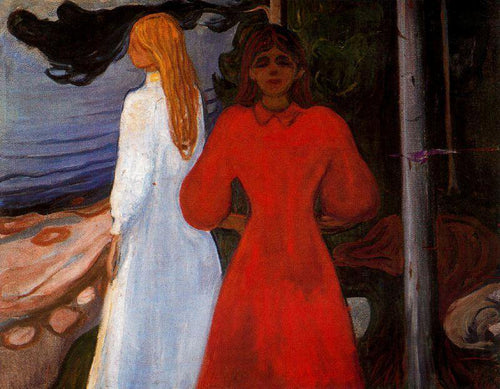 Vermelho e branco (Edvard Munch) - Reprodução com Qualidade Museu