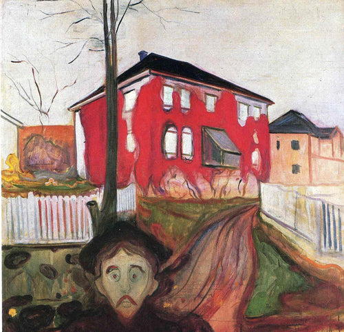 Red Virginia Creeper (Edvard Munch) - Reprodução com Qualidade Museu