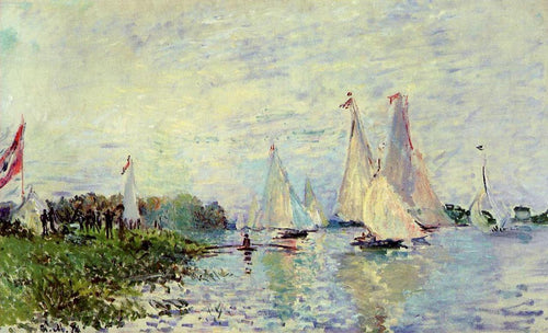 Regata em Argenteuil (Claude Monet) - Reprodução com Qualidade Museu
