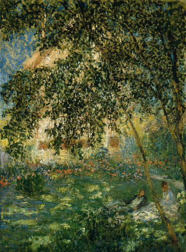 Relaxando no jardim, Argenteuil (Claude Monet) - Reprodução com Qualidade Museu