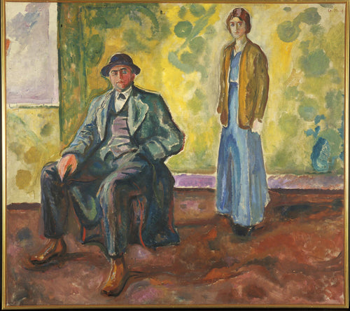 Christian e Hjordis Gierloff (Edvard Munch) - Reprodução com Qualidade Museu