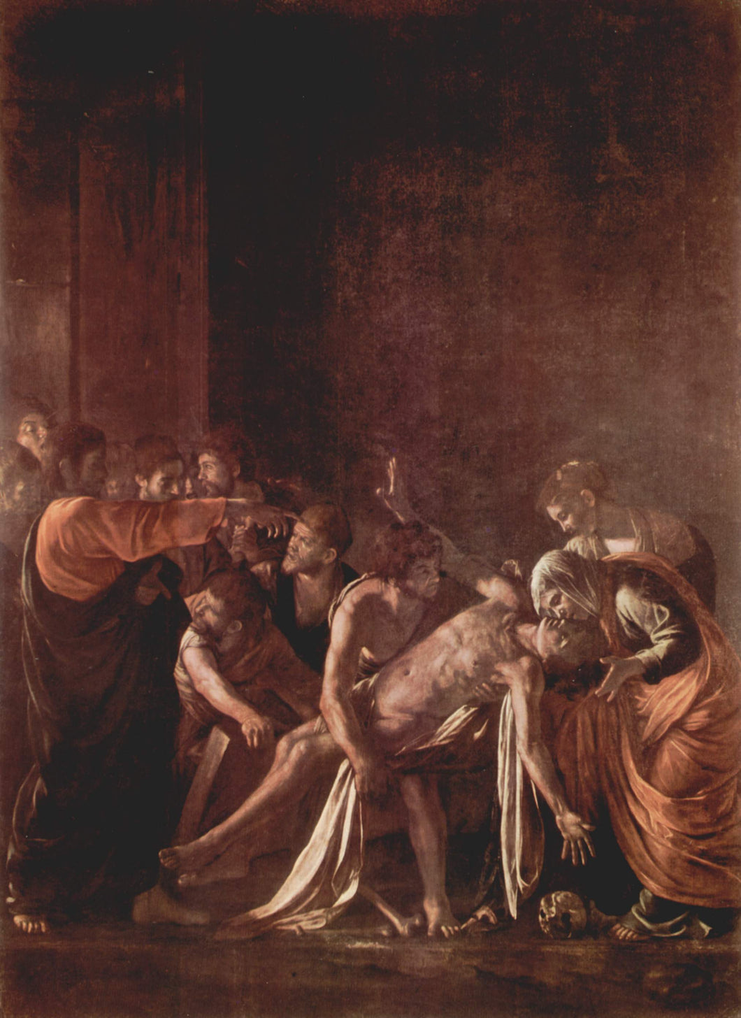 Raising Of Lazarus (Caravaggio) - Reprodução com Qualidade Museu