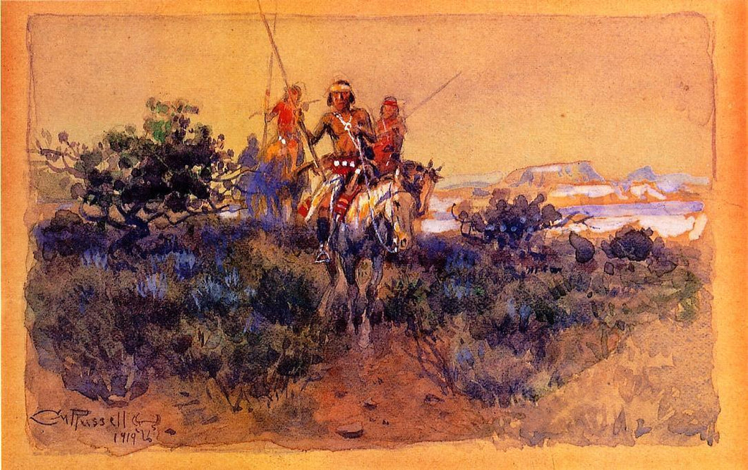 Retorno dos Navajos - Charles Marion Russell
