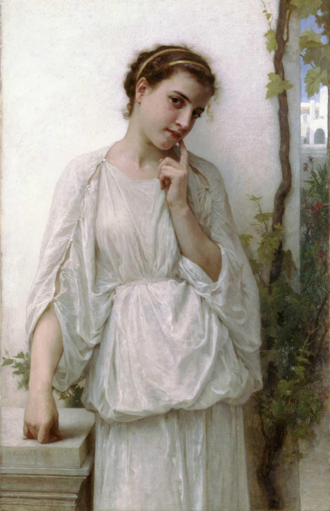 Devaneio (William-Adolphe Bouguereau) - Reprodução com Qualidade Museu