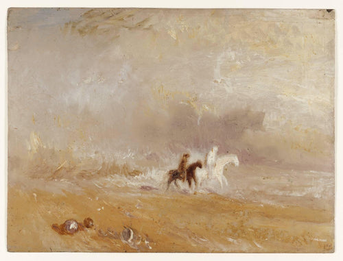 Cavaleiros na praia (Joseph Mallord William Turner) - Reprodução com Qualidade Museu