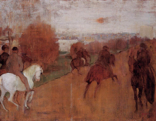 Cavaleiros em uma estrada (Edgar Degas) - Reprodução com Qualidade Museu
