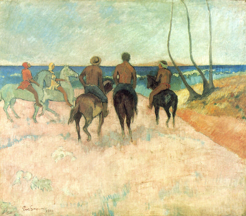 Cavaleiros na praia