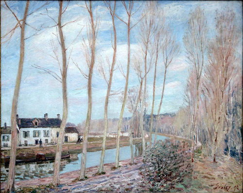 River Loing (Alfred Sisley) - Reprodução com Qualidade Museu